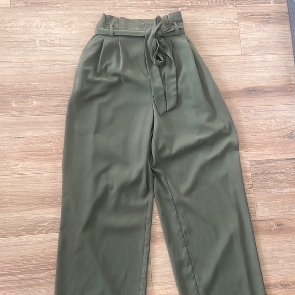 a new day Pants - Wide Leg Olive Green Pants